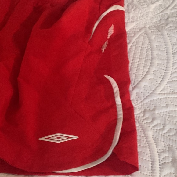 Red Umbro Soccer/Swim Shorts - Picture 2 of 4